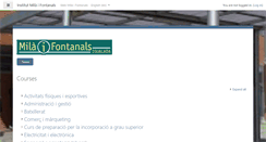 Desktop Screenshot of moodle.milaifontanals.cat