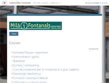 Tablet Screenshot of moodle.milaifontanals.cat